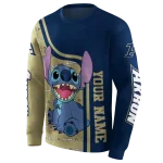 customized akron zips stitch blue hoodie best selling