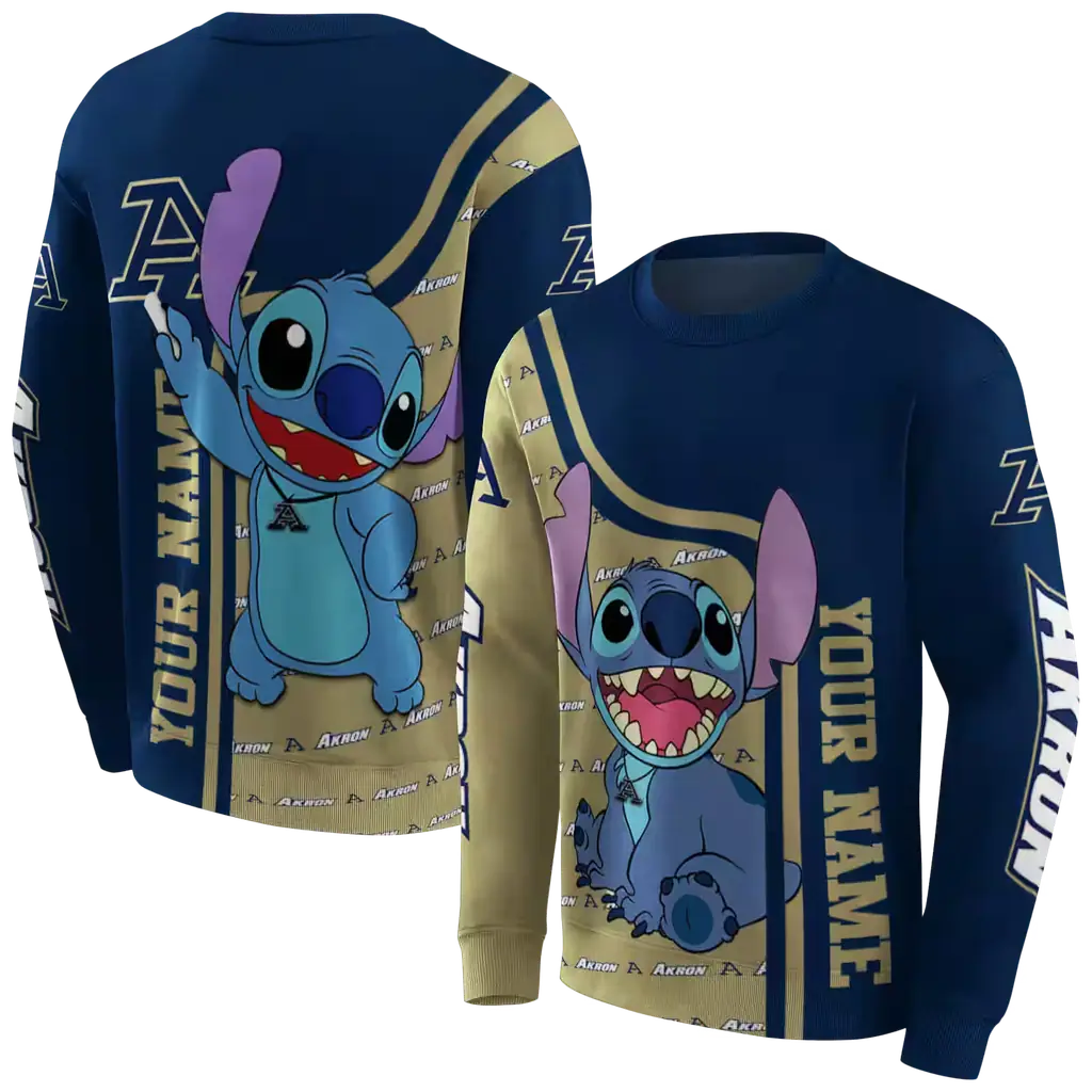 customized akron zips stitch blue hoodie premium grade customized akron zips stitch blue hoodie premium grade