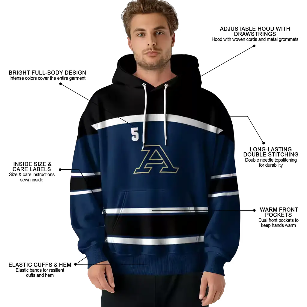 customized akron zips striped pattern blue hoodie latest model customized akron zips striped pattern blue hoodie latest model