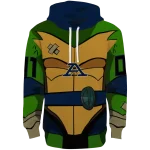customized akron zips superhero armor blue green hoodie best selling