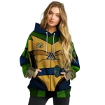 customized akron zips superhero armor blue green hoodie best selling