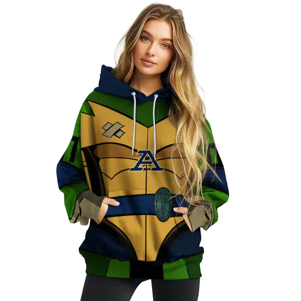 customized akron zips superhero armor blue green hoodie high quality customized akron zips superhero armor blue green hoodie high quality