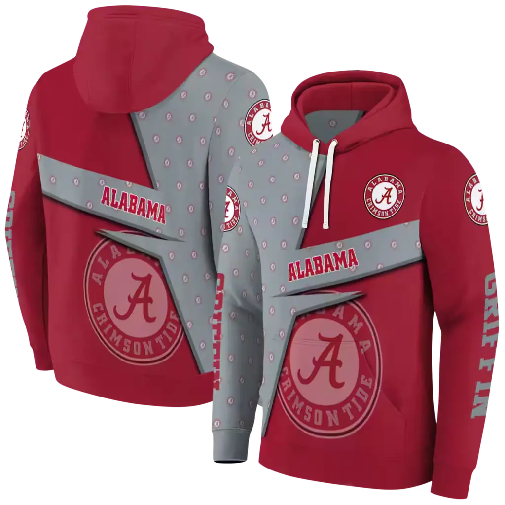 customized alabama crimson tide abstract shape crimson hoodie fashion forward customized alabama crimson tide abstract shape crimson hoodie fashion forward