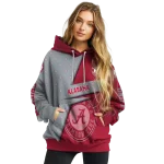 customized alabama crimson tide abstract shape crimson hoodie best selling