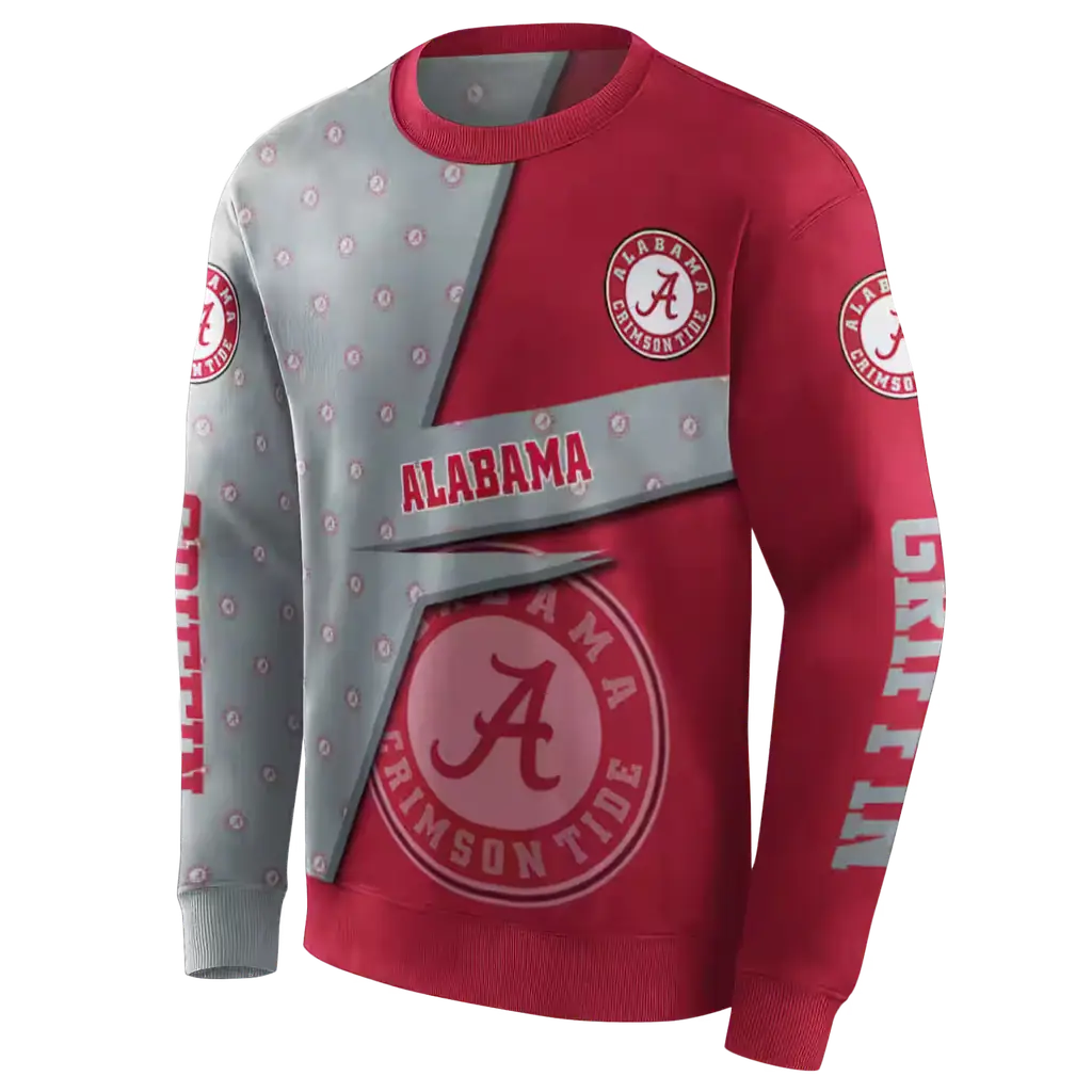customized alabama crimson tide abstract shape crimson hoodie new arrival customized alabama crimson tide abstract shape crimson hoodie new arrival