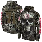 customized alabama crimson tide camo skull hoodie best selling
