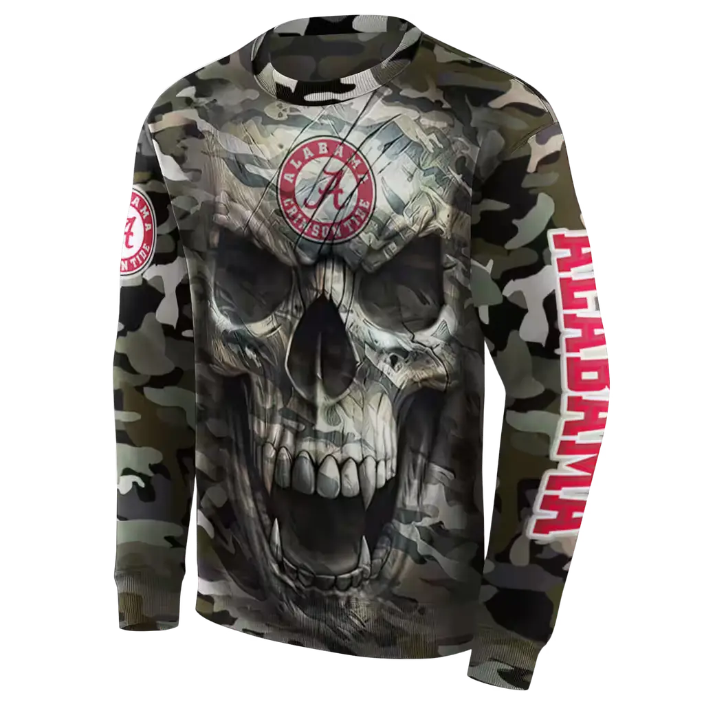 customized alabama crimson tide camo skull hoodie new arrival customized alabama crimson tide camo skull hoodie new arrival