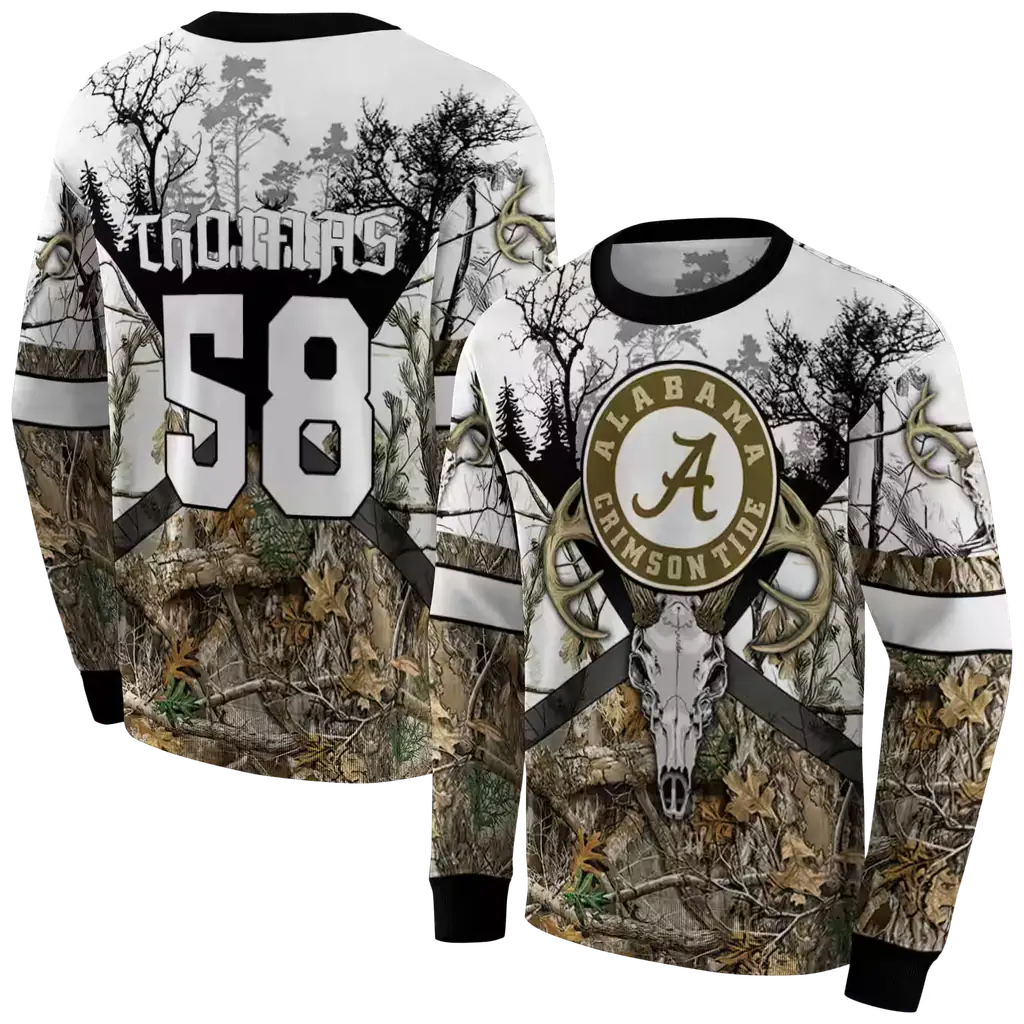 customized alabama crimson tide forest silhouette hoodie premium grade customized alabama crimson tide forest silhouette hoodie premium grade