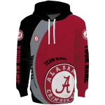 customized alabama crimson tide minimalist design crimson black hoodie best selling