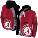 customized alabama crimson tide minimalist design crimson black hoodie best selling