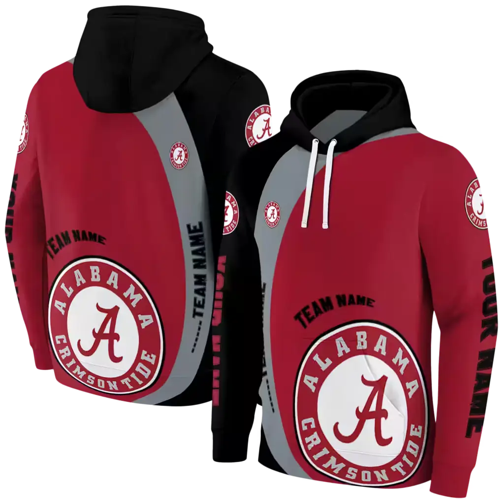 customized alabama crimson tide minimalist design crimson black hoodie fashion forward customized alabama crimson tide minimalist design crimson black hoodie fashion forward