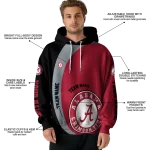 customized alabama crimson tide minimalist design crimson black hoodie best selling