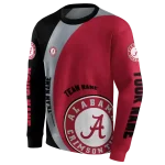 customized alabama crimson tide minimalist design crimson black hoodie best selling