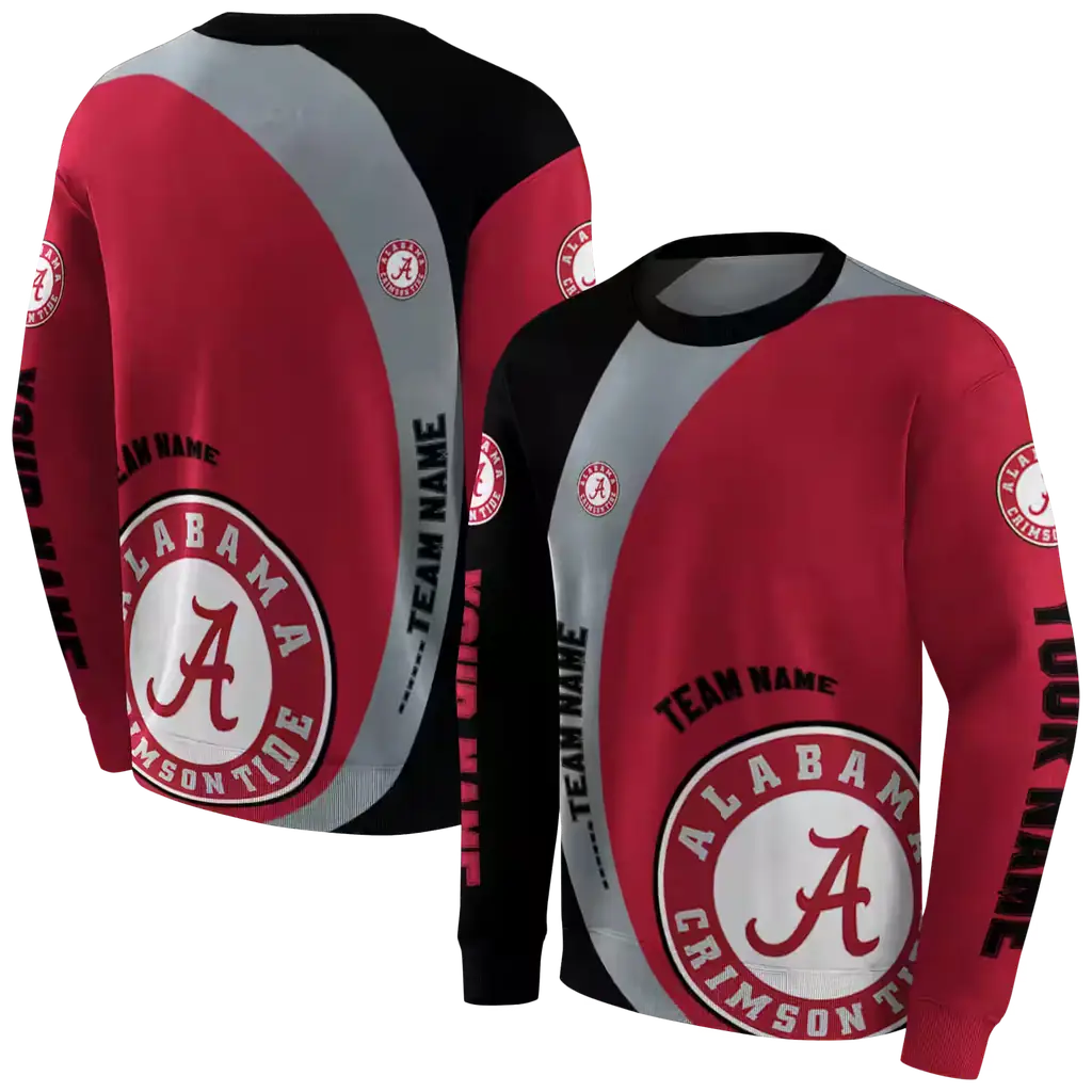 customized alabama crimson tide minimalist design crimson black hoodie premium grade customized alabama crimson tide minimalist design crimson black hoodie premium grade