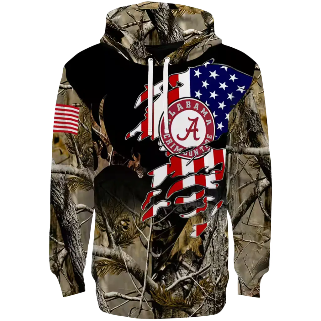 customized alabama crimson tide tree camo hoodie best selling customized alabama crimson tide tree camo hoodie best selling