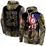 customized alabama crimson tide tree camo hoodie best selling