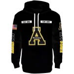 customized appalachian state mountaineers punisher skull black hoodie best selling