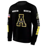 customized appalachian state mountaineers punisher skull black hoodie best selling