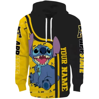 customized appalachian state mountaineers stitch black hoodie best selling