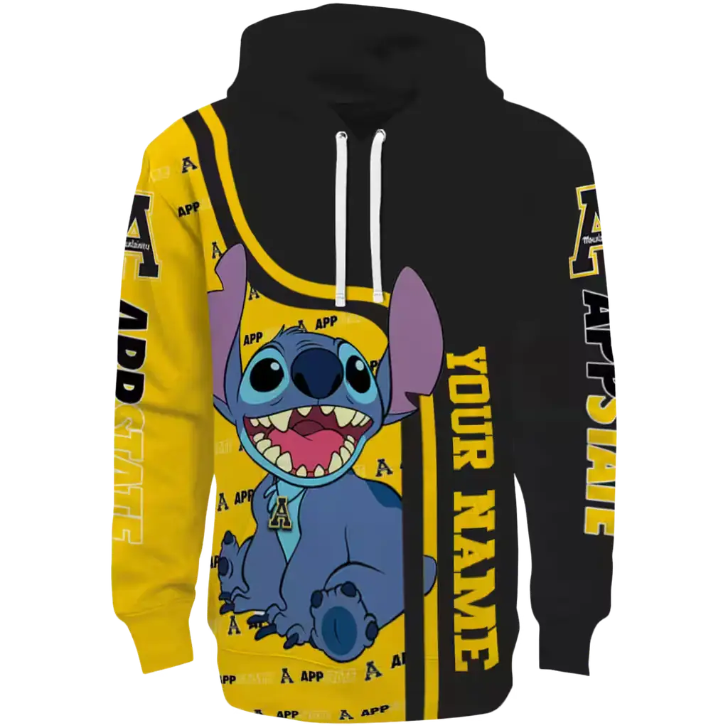 customized appalachian state mountaineers stitch black hoodie best selling customized appalachian state mountaineers stitch black hoodie best selling