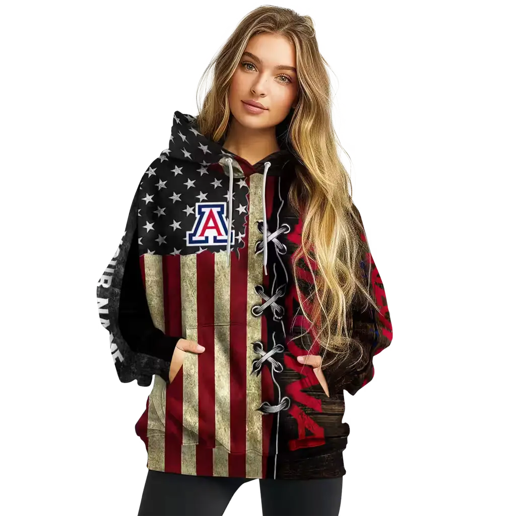 customized arizona wildcats american pride hoodie high quality customized arizona wildcats american pride hoodie high quality
