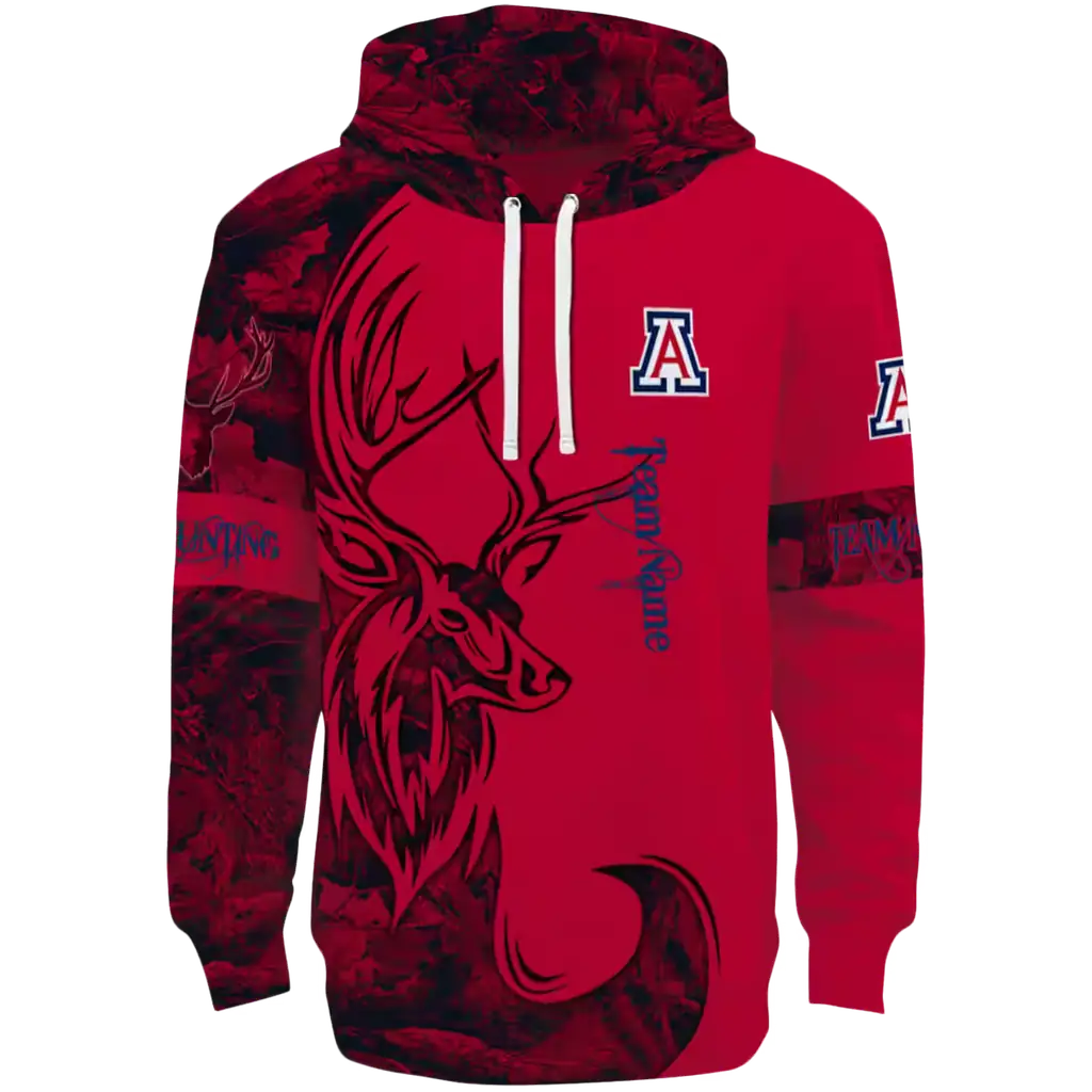 customized arizona wildcats deer silhouette red hoodie best selling customized arizona wildcats deer silhouette red hoodie best selling