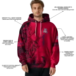 customized arizona wildcats deer silhouette red hoodie best selling