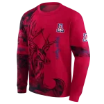 customized arizona wildcats deer silhouette red hoodie best selling