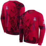 customized arizona wildcats deer silhouette red hoodie best selling