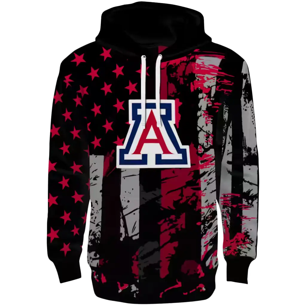 customized arizona wildcats distressed flag red black hoodie best selling customized arizona wildcats distressed flag red black hoodie best selling