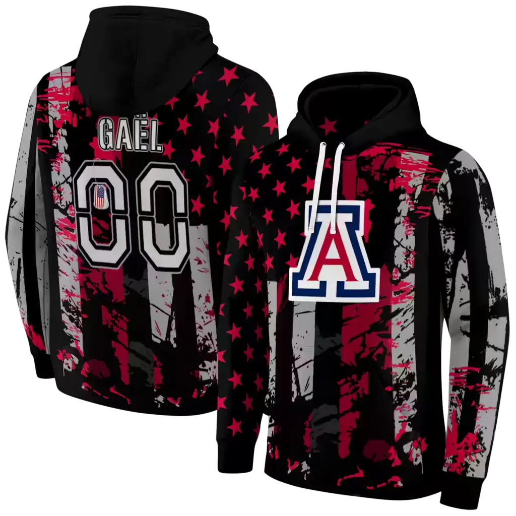 customized arizona wildcats distressed flag red black hoodie fashion forward customized arizona wildcats distressed flag red black hoodie fashion forward