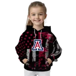 customized arizona wildcats distressed flag red black hoodie best selling
