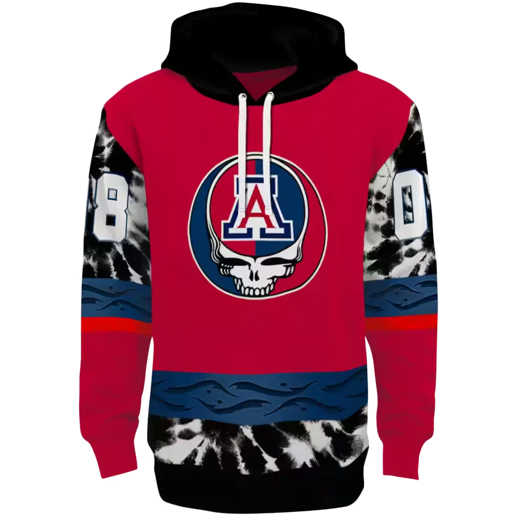 customized arizona wildcats grateful vibes red hoodie best selling customized arizona wildcats grateful vibes red hoodie best selling