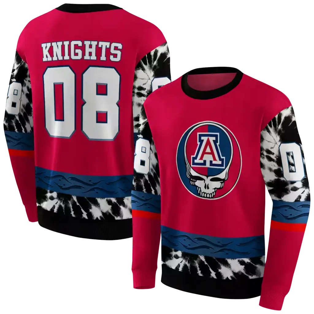 customized arizona wildcats grateful vibes red hoodie premium grade customized arizona wildcats grateful vibes red hoodie premium grade