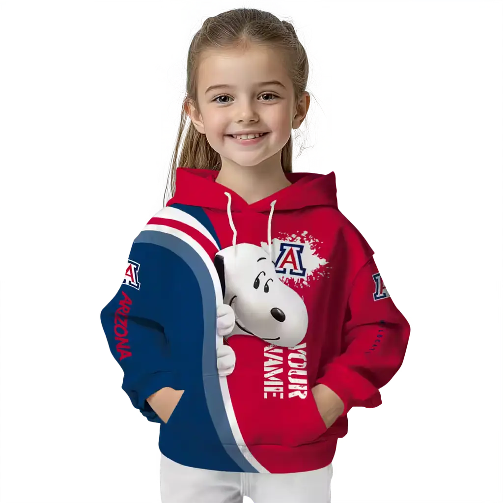 customized arizona wildcats peeking snoopy red hoodie top rated customized arizona wildcats peeking snoopy red hoodie top rated