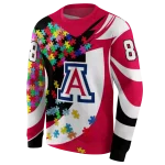 customized arizona wildcats puzzle pieces red hoodie best selling