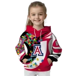 customized arizona wildcats puzzle pieces red hoodie best selling