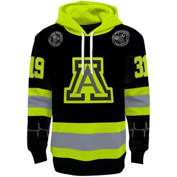 customized arizona wildcats safety motif black neon green hoodie best selling