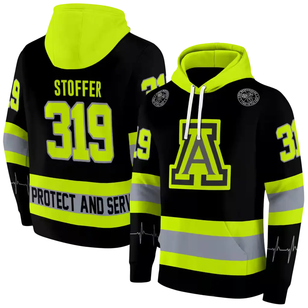 customized arizona wildcats safety motif black neon green hoodie fashion forward customized arizona wildcats safety motif black neon green hoodie fashion forward