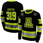 customized arizona wildcats safety motif black neon green hoodie best selling