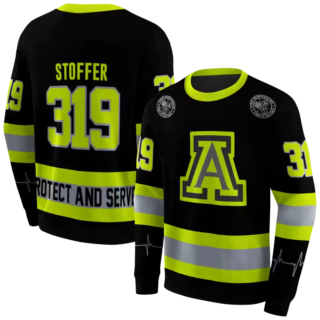 customized arizona wildcats safety motif black neon green hoodie premium grade customized arizona wildcats safety motif black neon green hoodie premium grade