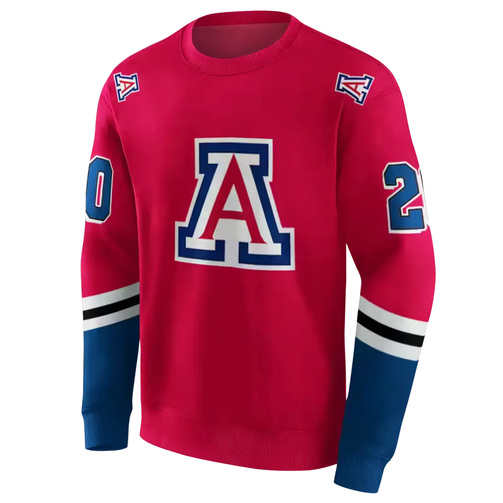 customized arizona wildcats striped sleeves red hoodie new arrival customized arizona wildcats striped sleeves red hoodie new arrival