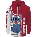 customized arkansas razorbacks stitch red hoodie best selling