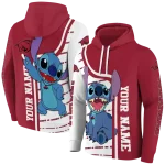 customized arkansas razorbacks stitch red hoodie best selling