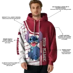 customized arkansas razorbacks stitch red hoodie best selling