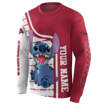 customized arkansas razorbacks stitch red hoodie best selling