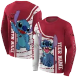 customized arkansas razorbacks stitch red hoodie best selling