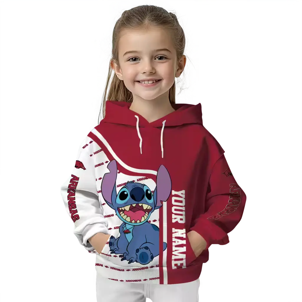customized arkansas razorbacks stitch red hoodie top rated customized arkansas razorbacks stitch red hoodie top rated