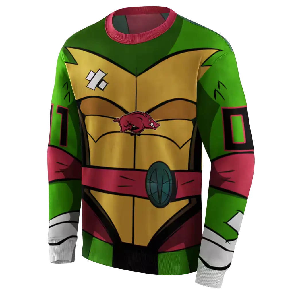 customized arkansas razorbacks superhero armor red green hoodie new arrival customized arkansas razorbacks superhero armor red green hoodie new arrival