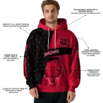 customized arkansas state red wolves abstract shape scarlet hoodie best selling